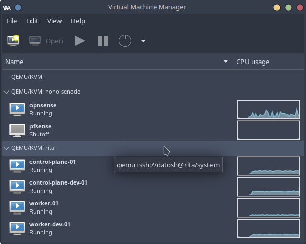 Virtual machine manager allows us to monitor virtual machines on remote servers.